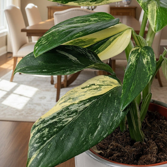 Monstera standleyana variegata - 'Philodendron Cobra'