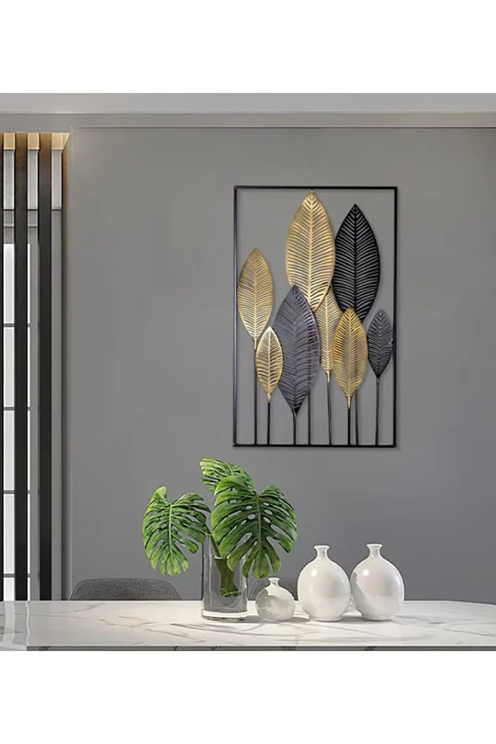 Creative home living room decoration retro industrial style wall decoration banana leaf wall decoration