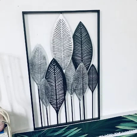 Creative home living room decoration retro industrial style wall decoration banana leaf wall decoration