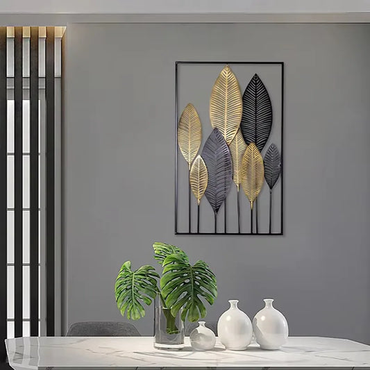 Creative home living room decoration retro industrial style wall decoration banana leaf wall decoration
