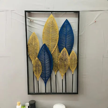 Creative home living room decoration retro industrial style wall decoration banana leaf wall decoration