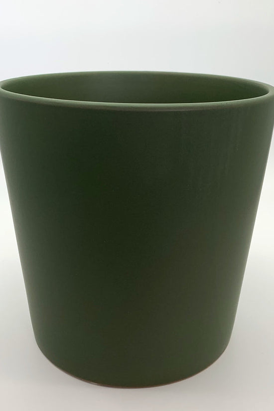 The Glow Getter avocado green glazed ceramic planter with a smooth glossy finish, photographed on a clean white background.