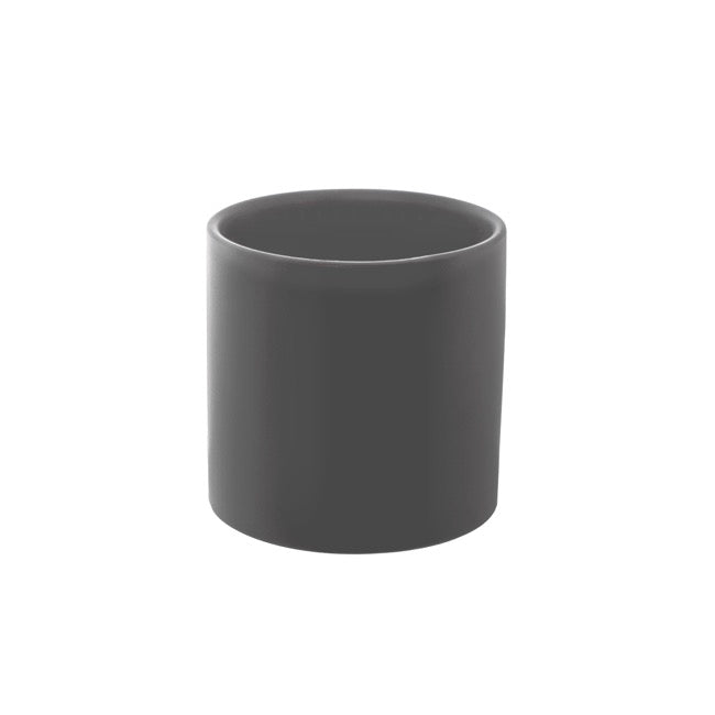 The Comfy Fit ceramic planter - satin matte charcoal