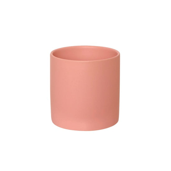 The Comfy Fit ceramic planter - satin matte coral