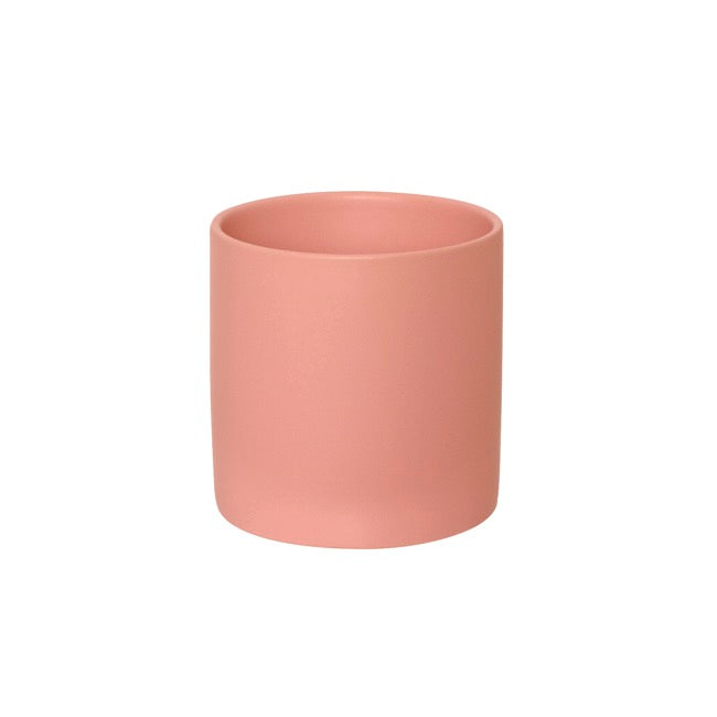 The Comfy Fit ceramic planter - satin matte coral