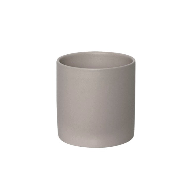 The Comfy Fit ceramic planter - satin matte light grey