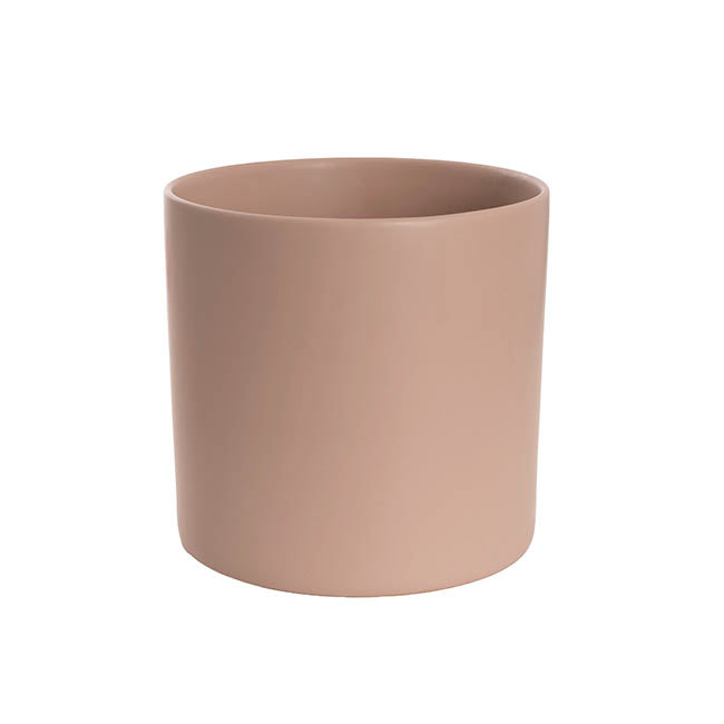 The Comfy Fit ceramic planter - satin matte nude