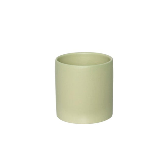 The Comfy Fit ceramic planter - satin matte light sage green