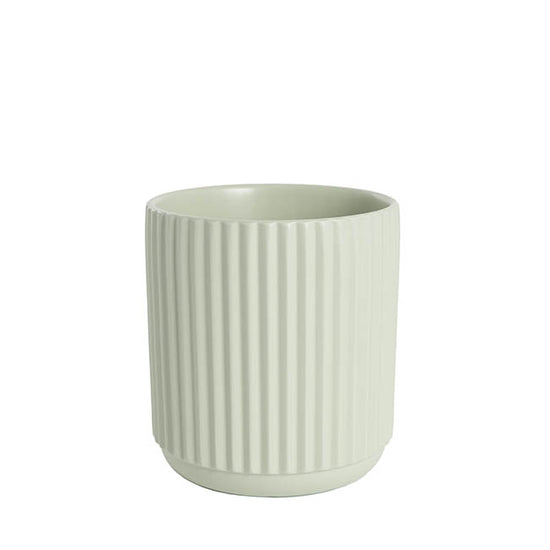 The Everyday Hero matte ceramic planter in Sage, 14cm size