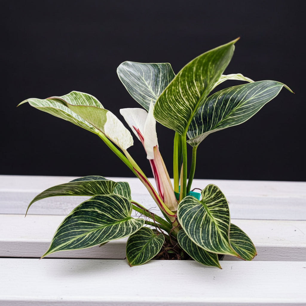 white philodendron birkin Philodendron 'Birkin' – White-Stripe Philodendron