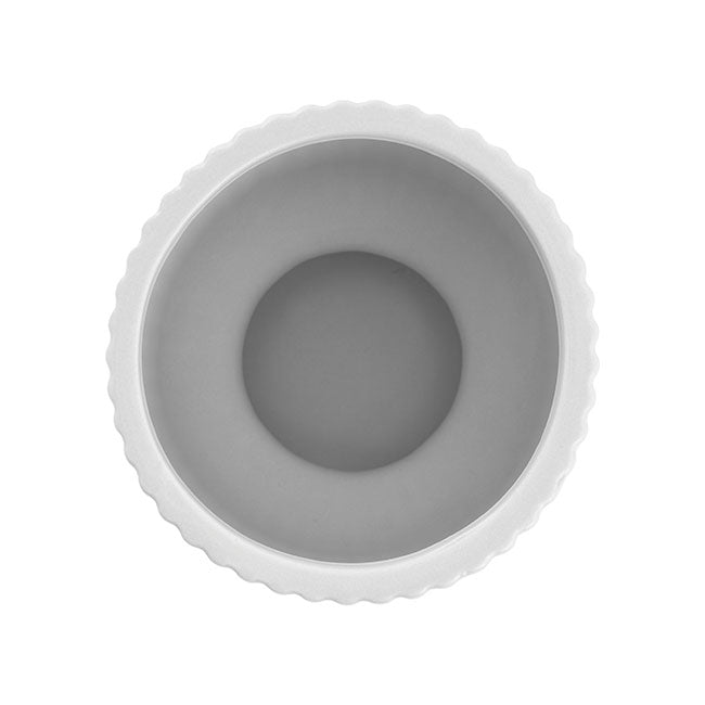 the perfect fit ribbed egg cup planter pot for indoor plant 